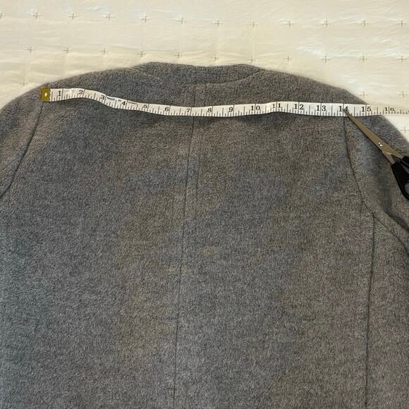 Rebecca Taylor Double Breasted Blazer/Coat Women's S | Gray Wool Blend Felt EUC - Picture 12 of 13